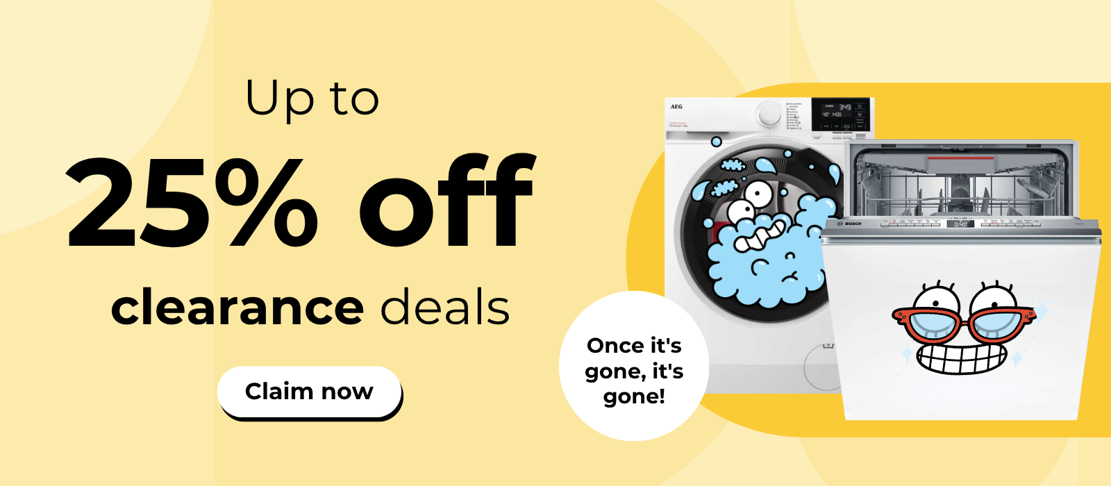 Up to 25% off clearance deals